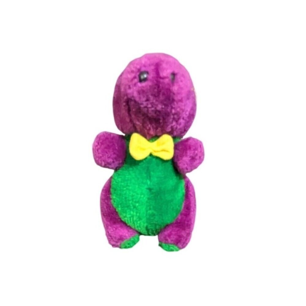Vintage Barney The Dinosaur Plush Toy - 6"‎ Purple & Green-stuffed animal toy